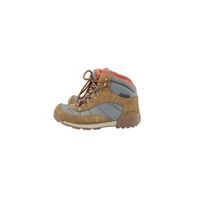 Columbia, Round Toe Hiking Boots Outdoor, Waterproof, Women's, Size 7.5 Tan Gray
